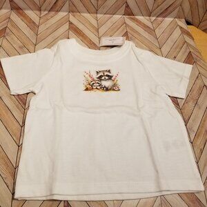 Baby / Toddler Shirt – Raccoons with Flowers Graphic Tee
